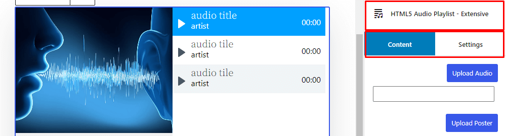 HTML5 Audio Player- Gutenberg Playlist Extensive Sidebar