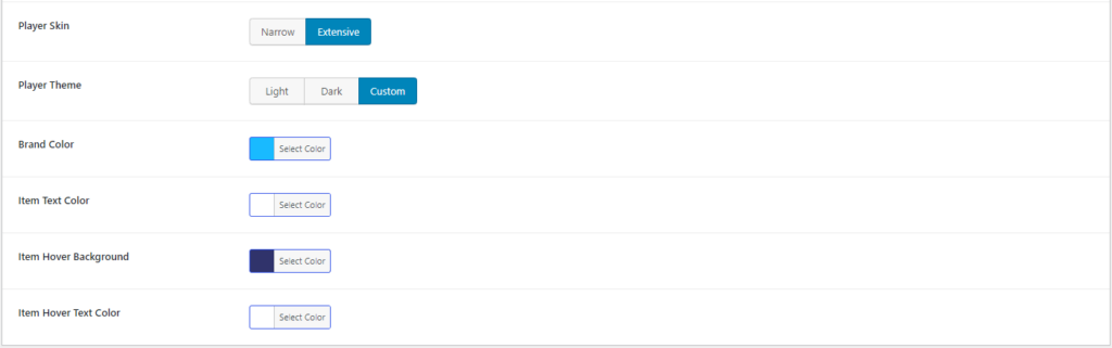 HTML5 Audio Player- ShortCode Playlist Skin Extensive