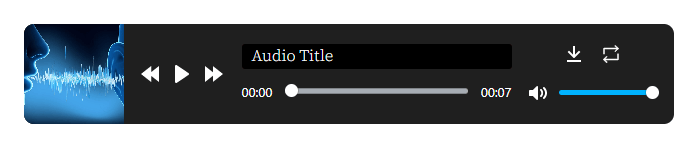 HTML5 Audio Player- ShortCode Standard Fusion Preview