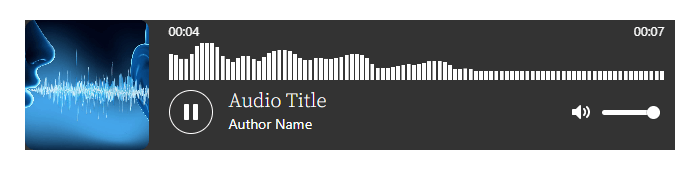 HTML5 Audio Player- ShortCode Standard Wave Preview