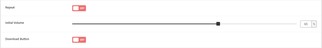 HTML5 Audio Player- ShortCode Sticky Options