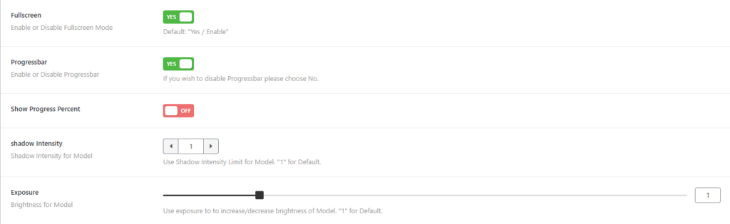 3D Viewer- ShortCode Elements