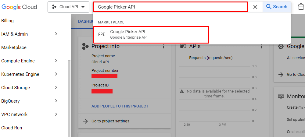 API- Google Select Google Picker API