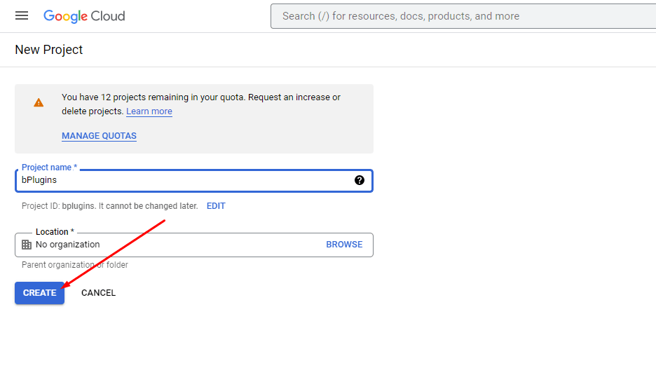 Business Reviews Authorization App Create