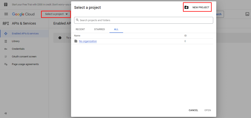 Business Reviews Authorization Existing Project Or Create New