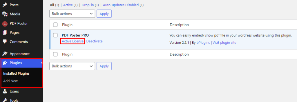 PDF Poster- Activate License
