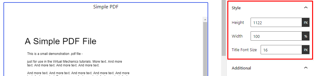 PDF Poster - Gutenberg Style