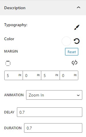 B Slider- Description Style