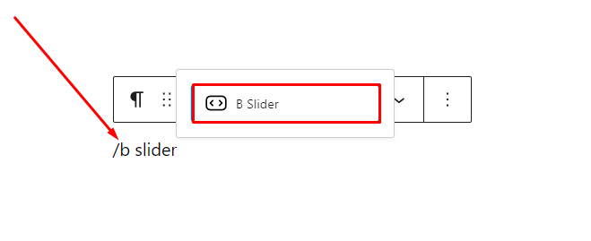 B Slider- Inline Block