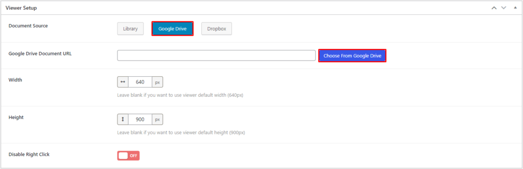 Document Viewer- Configure Google Drive