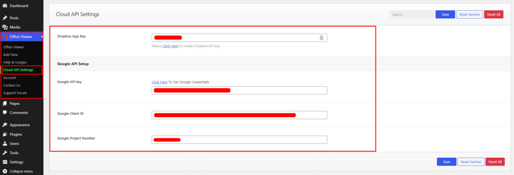 Document Viewer- Settings