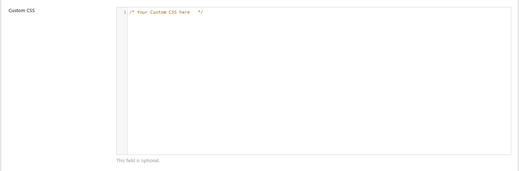 StreamCast- Configure Custom CSS