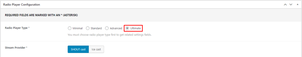 StreamCast- Configure Select Ultimate