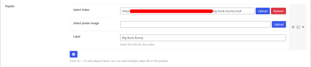 Super Video Player- Configure Playlist