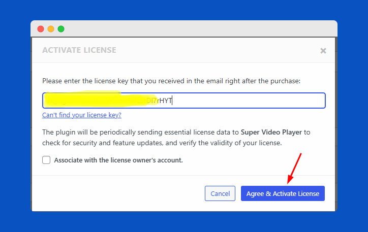 Activate Super Video Player License key