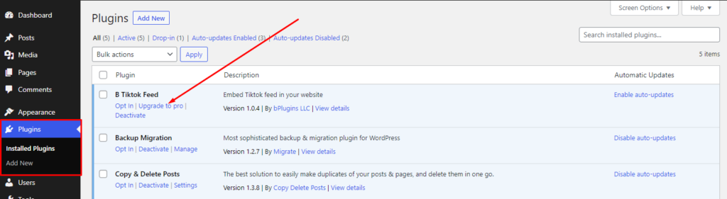 TikTok-Feed- Upgrade Pro