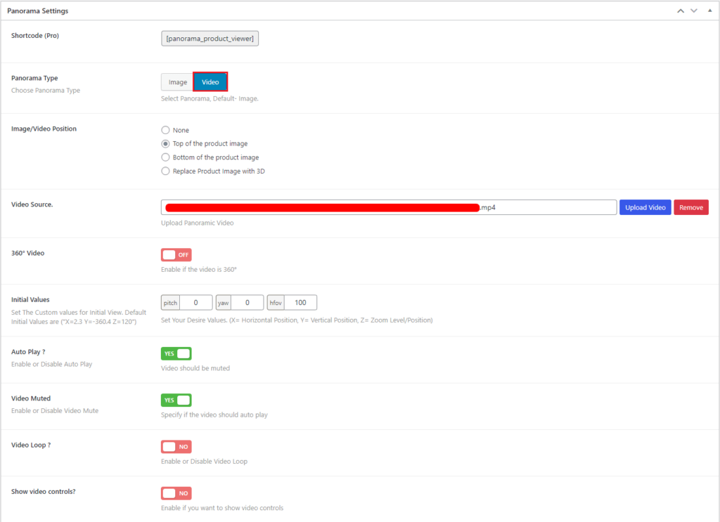 Panorama- WooCommerce Video