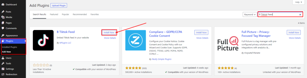 TikTok-feed- Install By Search