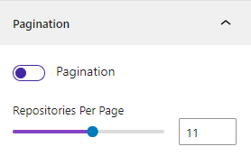 Embed Github - Pagination
