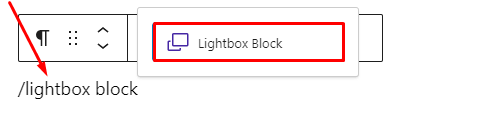 Lightbox Block- Inline Block