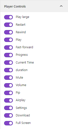 Lightbox Block- Player Controls