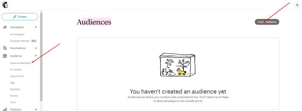 Mailchimp Block- Create Audience Id