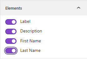 Mailchimp Block- Elements