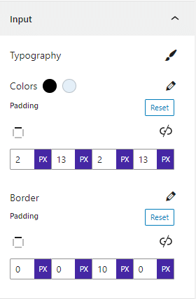 Mailchimp Block- Input Style