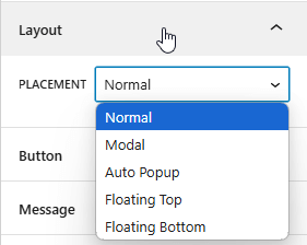 Mailchimp Block- Layout