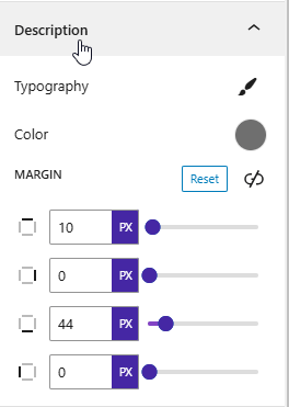 Mailchimp Block: Description Style