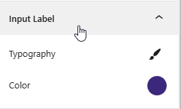 Mailchimp Block- Input Label