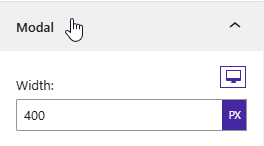 Mailchimp Block- Modal