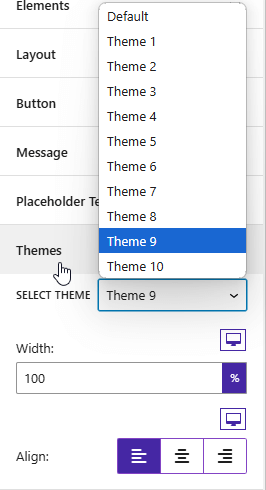 Mailchimp Block- Themes