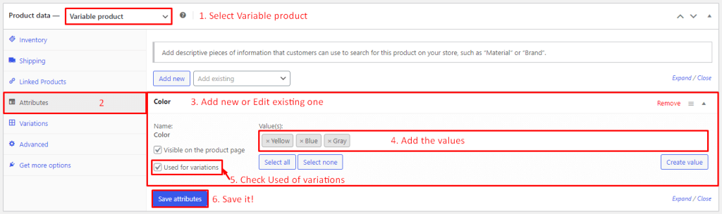 3D Viewer- WooCommerce Variant- Attributes