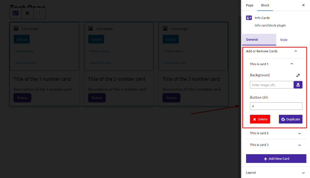 Info Cards- General- Add or Remove Cards