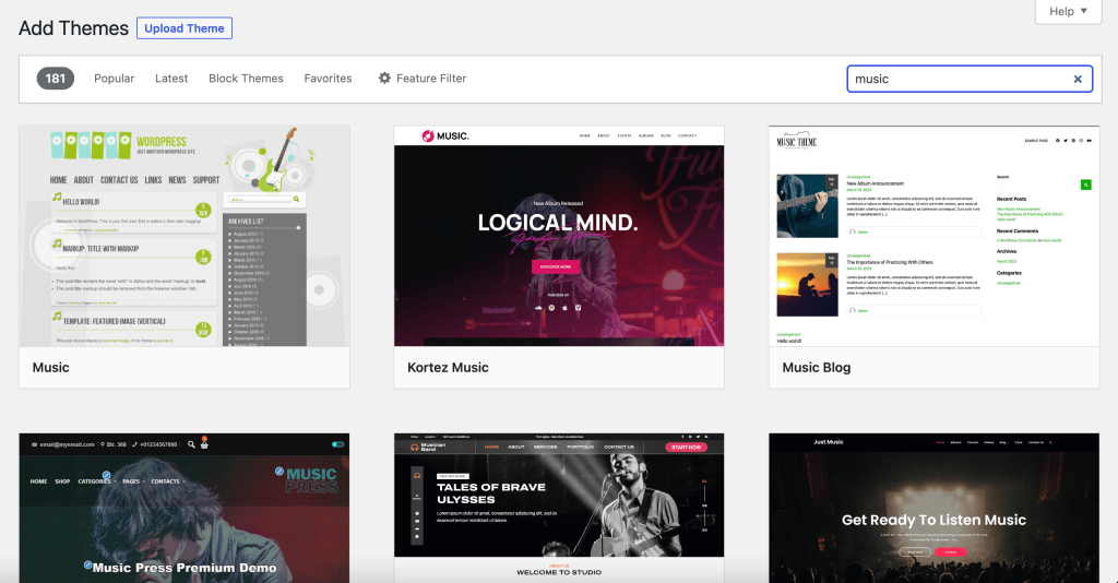 how to choose music theme