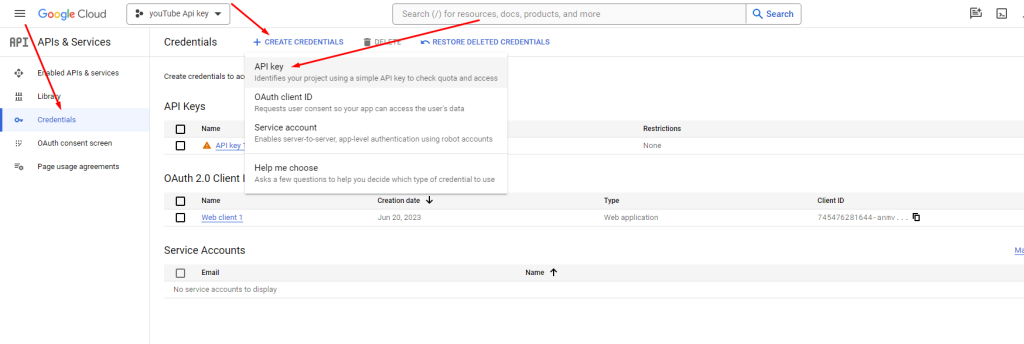 Video Gallery For YouTube- Create API