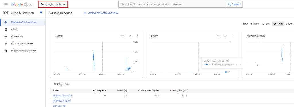 Embed Google Photos- Project List