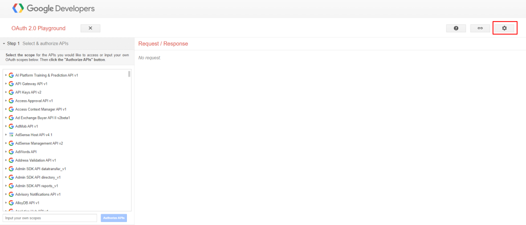 Embed Google Photos- Settings Icon