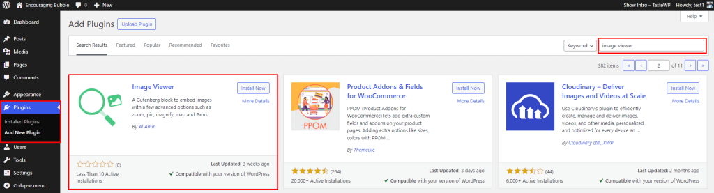 Image Viewer- Search by Install