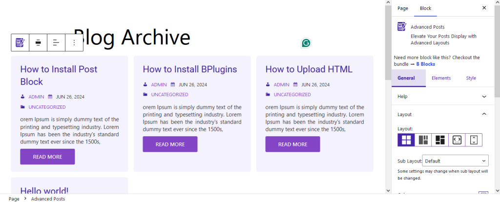 This is a screenshot of blog posts