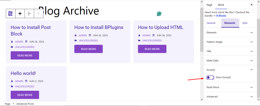This is a screenshot of show excerpt