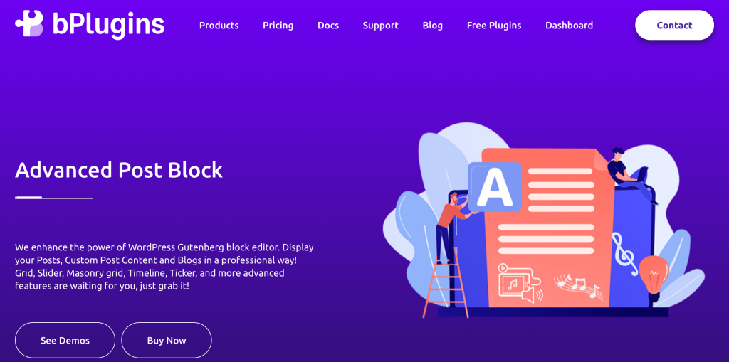 advanced post block plugin