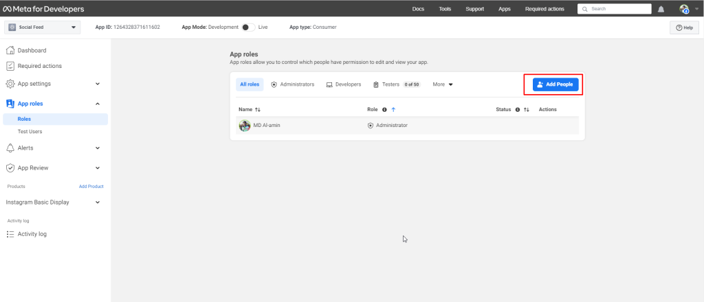 Social Feed Block- Add People
