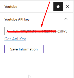 Video Gallery for YouTube- API Key insert