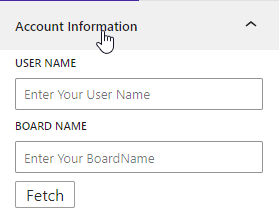B Pinterest Feed- Account Information
