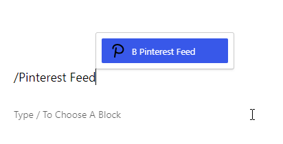 My social feeds inline add Pinterest Feed