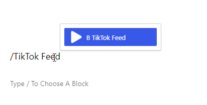 My Social Feeds- Inline add TikTok Feed