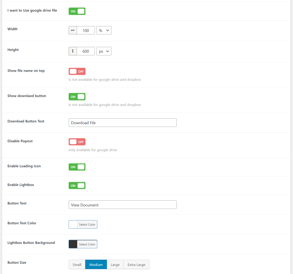 Document Embedder advanced features