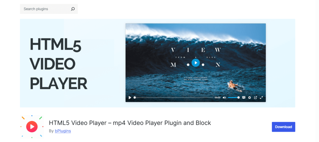 HTML5 Video Player plugin